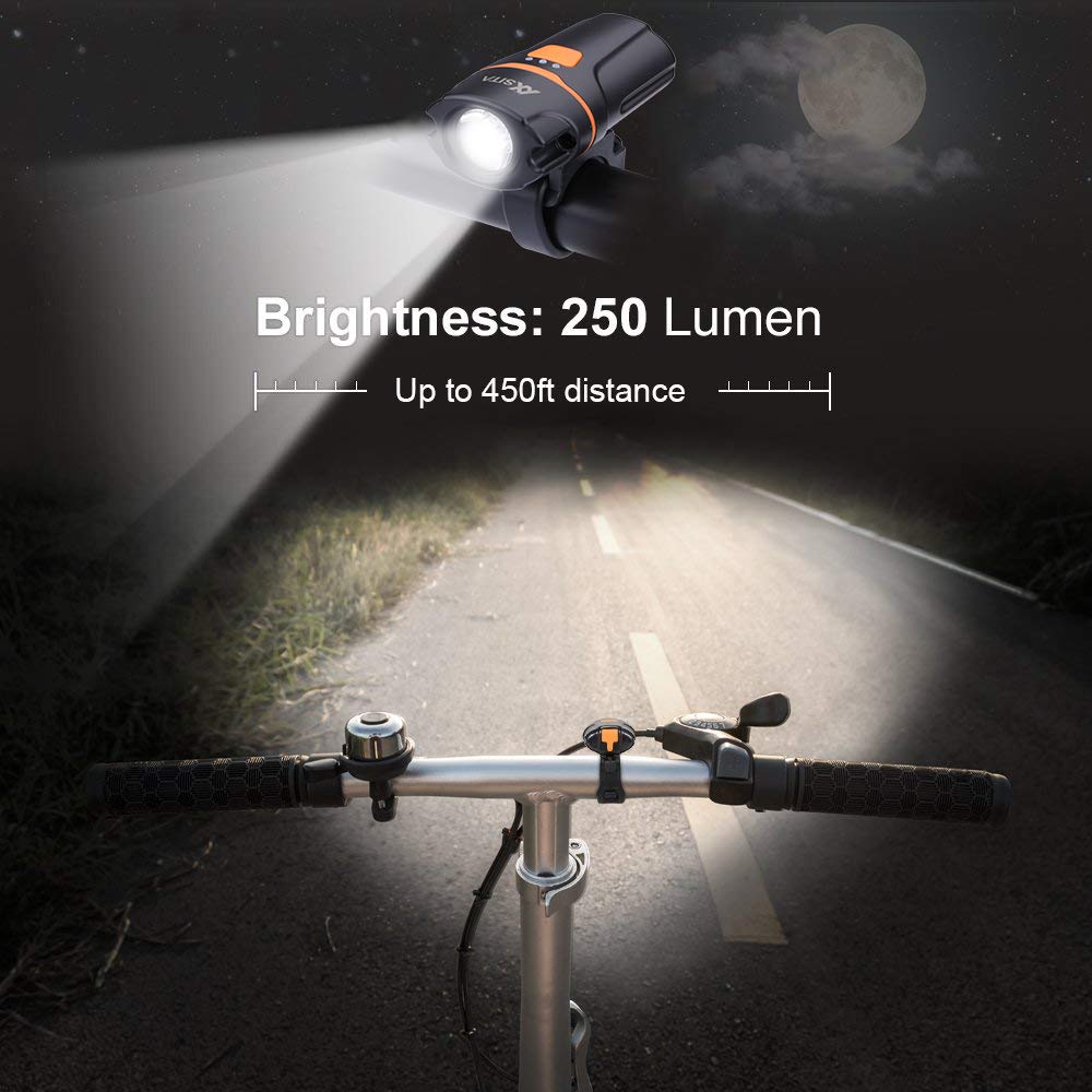 Amazon | 自転車ヘッドライトUSB充電式 【PSE規格品】高輝度 6